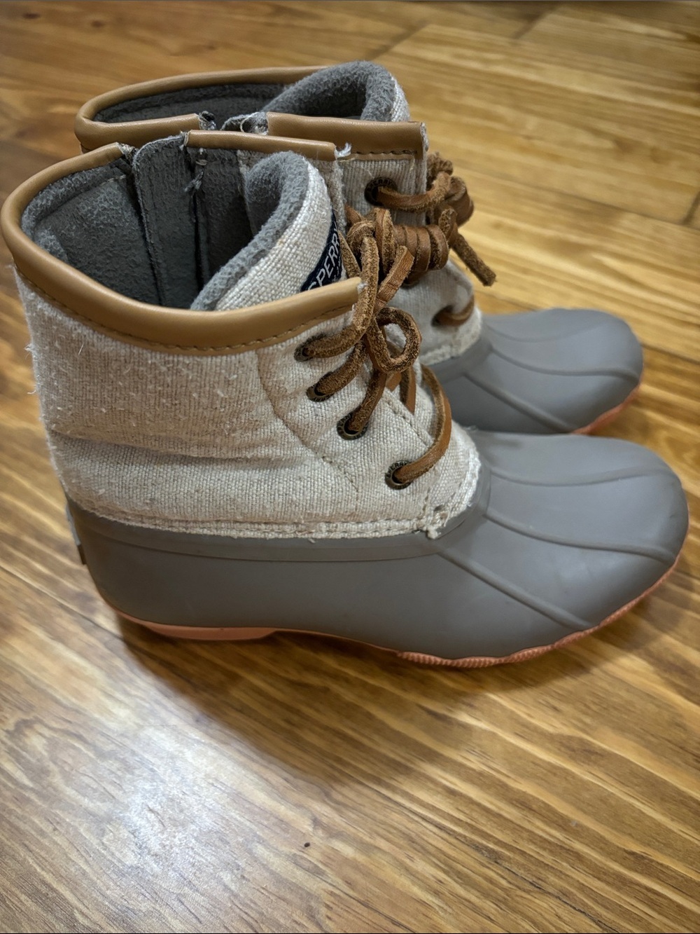 Sperry Saltwater Duck Boots Girls Size 13 - Picture 6 of 6